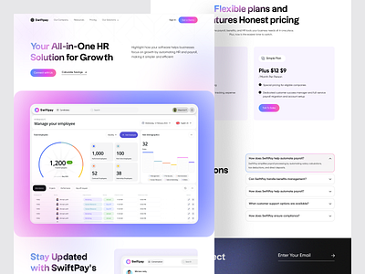 HR Management Saas Website-Swiftpay hr management saas hr management website hr saas website landing page payment saas payment saas website payment solution saas saas landing page saas website web web design website