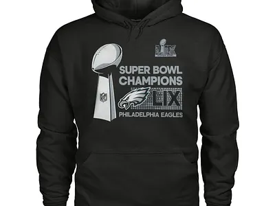 Philadelphia Eagles Super Bowl Champions Hoodie design illustration t shirt design