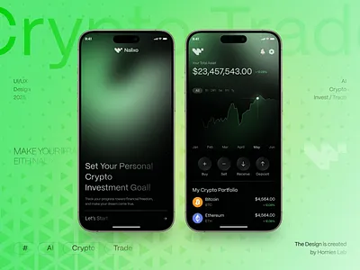 Nalixo - AI Crypto Trade Mobile App ai ai trading crypto crypto app crypto exchange crypto trade crypto wallet cryptocurrency homieslab investment app mobile app mobile app design modern design nalixo nft crypto portfolio management trade trading app user interface ux design