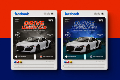 Facebook & Instagram Car Banners instagram banners