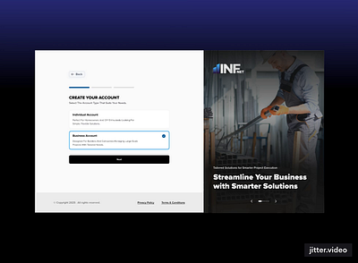 Register/Create Business Account createaccount register ui ux