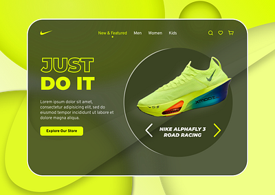 Nike Running Landing Page figma landing landingpage nike page running shoes sport ui