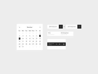 DailyUI080 : Date Picker app daily 100 challenge daily ui daily ui 080 dailyui design illustrator sketch ui