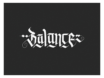 "Balance" iPad lettering dribbble hand lettering ipad lettering