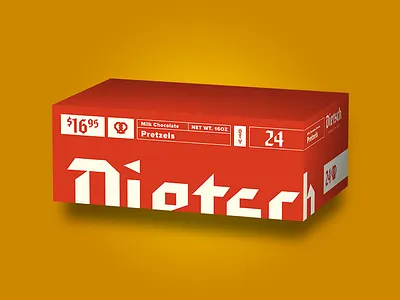 Dietsch Chocolate Pretzels branding chocolate food identity identity designer packaging pretzels visual identity