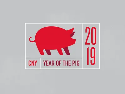 CNY Year of the Pig 2019 V3 2019 chinese new year cny pig