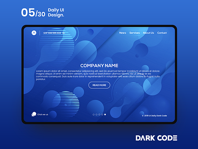 Dark Code Daily UI 30 - Day 05 Landing page for a company app app design dailyui dark code design design concept dribbble enterprise interface interface design ui uiux design ux ux designer ux ui design web website