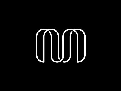 Mark Exploration (M) bw exploration letter logo m mark