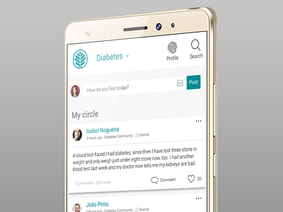 Diabetes Community app community design diabetes doctor medical medical app ui uidesign ux web website