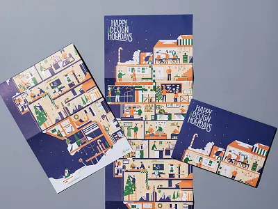 Istituto Europeo di Design 2018 Season Greetings artwork graphic design illustration lettering vector