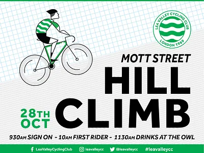 Lea Valley Cycling Club Hill Climb 52 week challenge character cycling cycling kit cyclist design lllustration vector