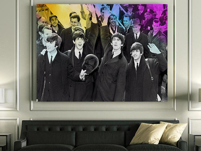 Beatles Classic Canvas Art artiful beatles canvas canvas print design e commerce heyjude iconic john lennon motivation objectives paul mccartney ringo ringo starr thebeatles yellow submarine