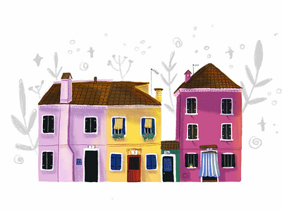 House illustration #7 book illustration children art children illustration editorial art editorial illustration home house house illustration illustration sea summer