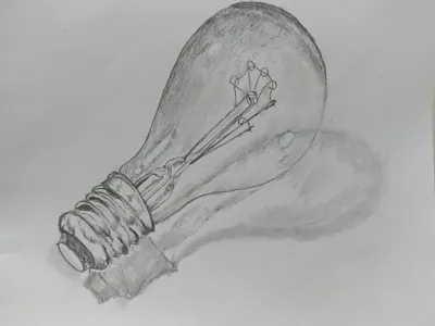 3D Bulb Drawing 3d 3d animation 3d art 3d artist 3d design art bright bulb bulb drawing clear drawing drawing challenge drawing video hand crafted hand drawing mirror new pencil drawing shadow video