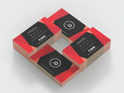 Multipurpose Business Card PSD Template brand branding business business card business card design business card psd corporate design easy to use elegant graphic design identity logo photoshop professional professional business card professional card red template