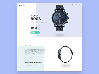 Watch site - UI Conception adobe xd alexis le goff blue color design purple site design ui ux watch watch store watch website web website