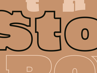 Thick Type Experiment 70s lettering slab serif thick typo typography vintage western