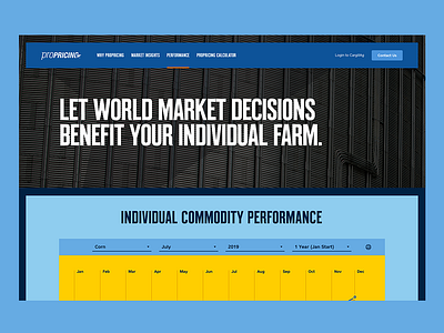 Cargill ProPricing ui ux website