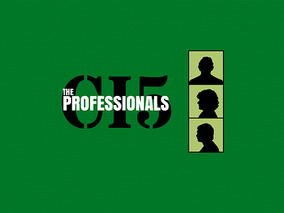 The Professionals 70s black green tv white