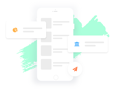 FinTech Illustration app concept design finance finance icons fintech illustration illustration art iphone mobile product storytelling ui ux