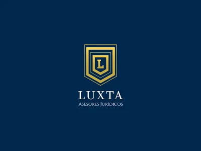 Luxta logo monogram shield