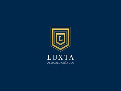 Luxta logo monogram shield