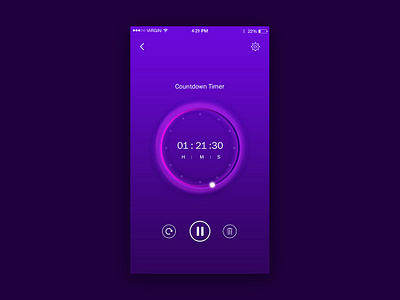 Timer App In Pogress timerapp ui uiux