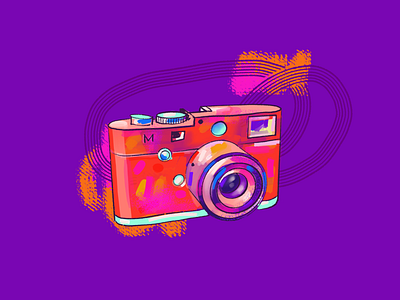 Camera camera drawing illustration leica product range finder