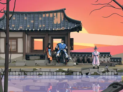 Journey Ep02 3d 3d art 3d illustration 3d lowpoly art direction design fantasy fantasyart illustration illustration art director design lowpoly lowpolyart medieval story illustration story telling