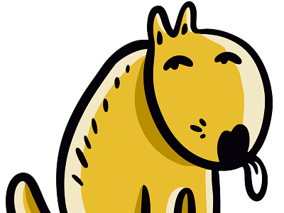 My Dog animal design dog icon illustration lettering logo pets sketch type vector yellow