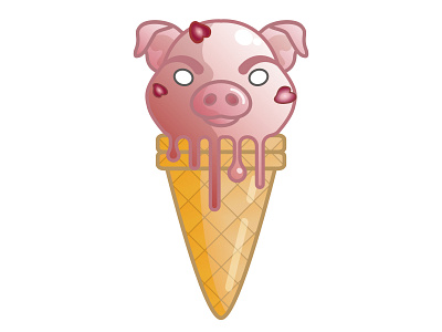 New Year Pig animals design illustration lunar new year pig vector year of the pig