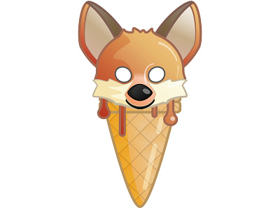 Fox animals design fox illustration vector