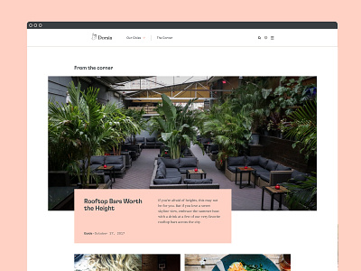 Dorsia Website art direction brand brand identity branding design ui website