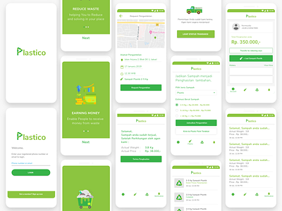 Plastico Apps design ui ux ui design