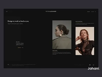 Minimal Fashion Store animated design ecommerce fashion homepage idea landing page minimal parallax typography ui web website