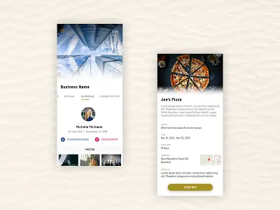 Business App Mockup app application design interface mobile ui user interface