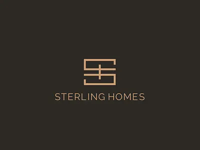 Sterling Homes Monogram Logo branding logo monogram wordmark logo
