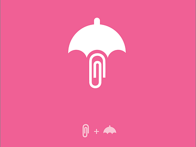 Umbrella + Doccument logo idea clean creative logo logo logoclub logotype neat