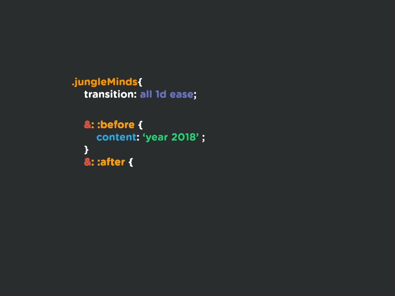 Jungleminds New Year's Card ae agency animation cartoon coding creative developer funny gif illustration jungle minds motion graphics new year card tavarense vector
