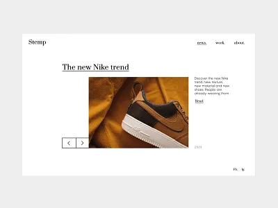 Stemp Nike trends art artistic direction branding city contrast design illustration landing landing page nike photo photo book street street art typography ui ui ux ui ux design urban visual
