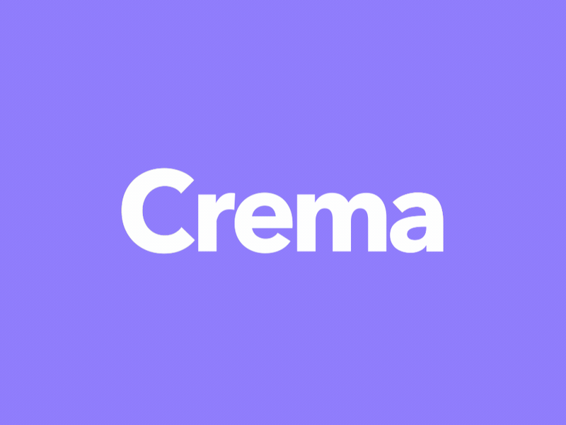 Logo animation - Crema animation icon intro loader logo logo animation motion motion design outro preloader smooth ui