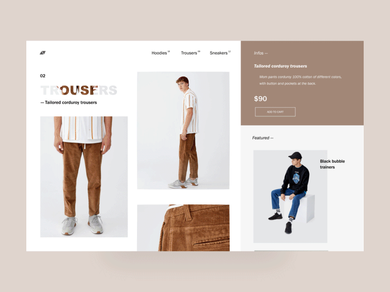 random — men shop after effects animation design distorsion ui ux