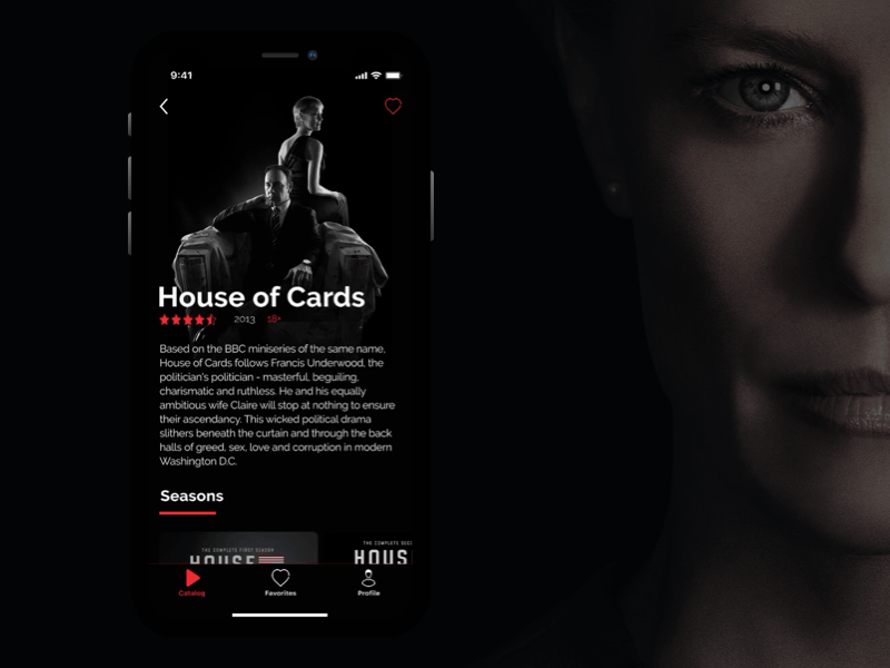 TV-client Concept black and red mobile animation mobile app design tv client tv design tvshows uianimation uidesign ux ui design
