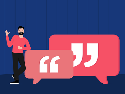 IT Quotes - Blog Cover blog cover blog design blog graphic boy illustration branding chennai design flat illustration flat illustrations illustration illustrator information technology it it quotes man illustrations photoshop quotes ui vector
