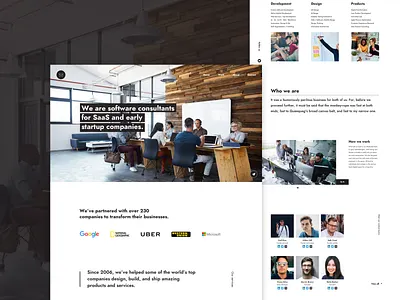 The Warehouse Co. — web UI agency website flat ui design minimalism