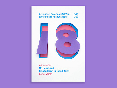 18 for Hönnunarmiðstöð design hand lettering illustration invitation card lettering lettering artist paper paper art typogaphy typography