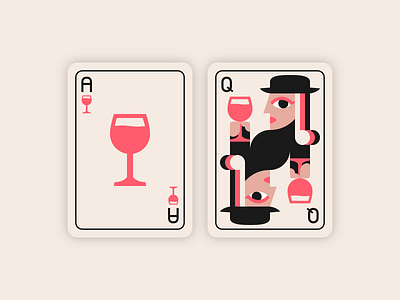 Lifelimitsart 041 / Wine cards app card clean concept dailyui design drink flat game idea material minimal minimalism mobile simple ui ux vector wine woman