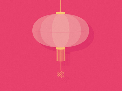 Happy Chinese New Year! chinese design digital editorial flat illustration lantern minimal object pig pink vector