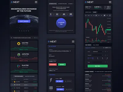 Mobile User Interface for the Next DEX Crypto Exchange bitcoin bitcoin exchange bitcoin trading chart crypt owallet crypto exchange crypto trading cryptocurrency cryptocurrency dashboard cryptocurrency exchange cryptocurrency trading cryptocurrency wallet dashboard finance mobile mobile trading trading trading dashboard uidesign uxdesign