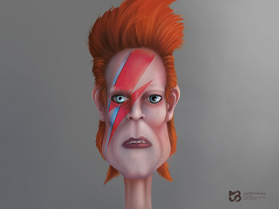 The white Duke character david bowie illustration music musician photoshop white duke